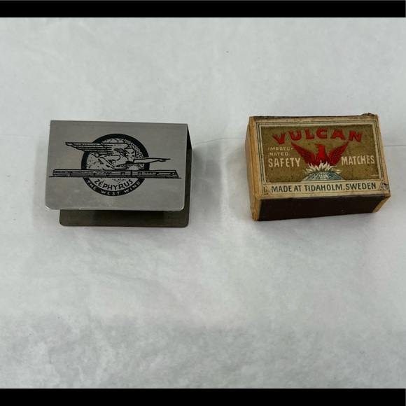 1934 Zephyr World's Record Non-stop Matchbook match safe - Picture 2 of 8